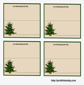 Template Christmas Place Cards, HD Png Download, Free Download