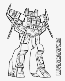 Cornfield Drawing Starscream - Optimus Prime Transformer Coloring Pages, HD Png Download, Free Download