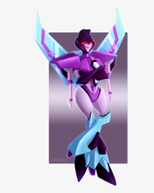 Cartoon Fictional Character Violet Purple Hero Illustration - Transformers Animated Slipstream, HD Png Download, Free Download