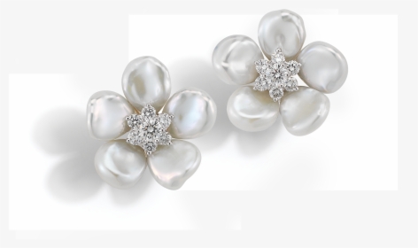 Water Pearl Flower Earrings, HD Png Download, Free Download
