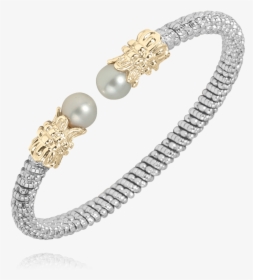 Sterling Silver & 14k Yellow Gold Bracelet With Pearl - Vahan Bracelet, HD Png Download, Free Download