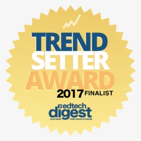 Transp Etdaward2017 Trendsetter Finalist - Edtech Digest Cool Tool Award, HD Png Download, Free Download