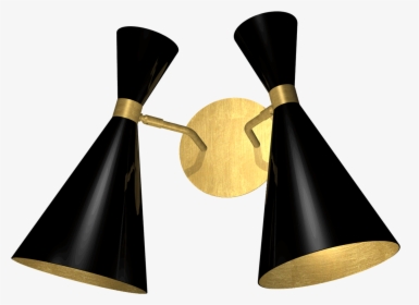 Wall Lamps Png , Png Download - Brass Double Cone Wall Light, Transparent Png, Free Download