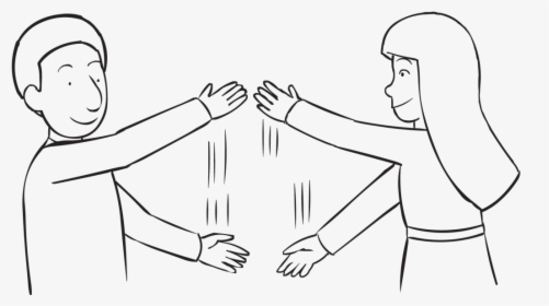 Two People Waving Their Arms In Front Of Themselves - Slice N Dice Team Building Game, HD Png Download, Free Download