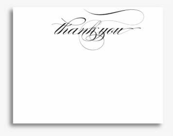 Script Thank You Card Heart, HD Png Download, Free Download