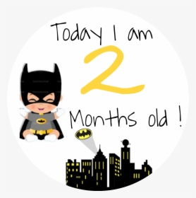 #batman #milestones - 2 Month Old Sticker, HD Png Download, Free Download