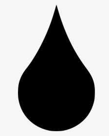 Drop Oil Water Down Small Liquid - Water Drop Silhouette, HD Png Download, Free Download