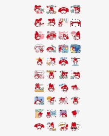 Download My Melody - My Melody Red Sticker, HD Png Download, Free Download