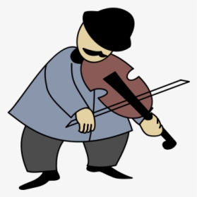 Violinist Vector Drawing - Fiddler On The Roof Cartoon, HD Png Download, Free Download