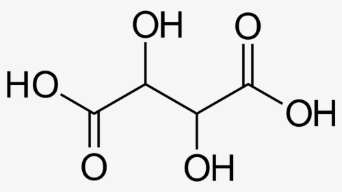 L Tartaric Acid Structure, HD Png Download, Free Download