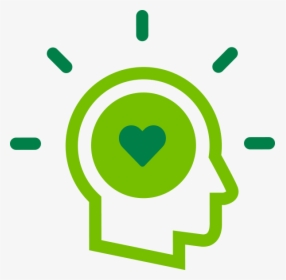 Icon Of Brain With A Heart, Signifying Mindfullness - Icon, HD Png Download, Free Download