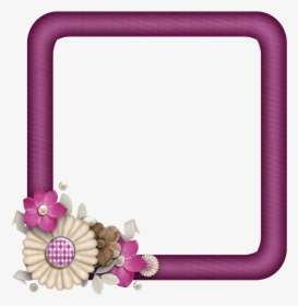 #scrapbook #paper #flowers #photo #flower #ribbon #bird - Picture Frame, HD Png Download, Free Download