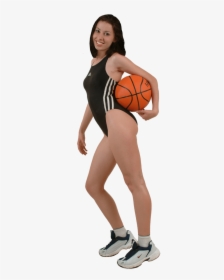 Woman Carrying Ball Sports Image - Dribble Basketball, HD Png Download, Free Download