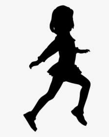 Child Dance Mural Woman Wallpaper - Child Jumping Silhouette Png, Transparent Png, Free Download