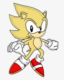 Sonic The Hedgehog Clipart Super Sonic - Super Sonic The Hedgehog Classic, HD Png Download, Free Download