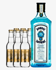 Bombay Sapphire London Dry Gin "fever Tree Tonic Set" - Bombay Sapphire Gin 700ml, HD Png Download, Free Download