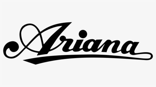 Ariana Logo Png Transparent - Ariana Lettering, Png Download, Free Download