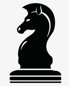 Chess Piece Knight Pawn Jeu Des Petits Chevaux - Silhouette Knight Chess Piece, HD Png Download, Free Download
