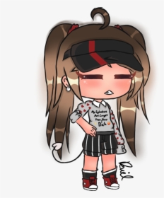 Here Is An Edit I Made Uwu Her Shirt Says “my Eyelashes - Cartoon, HD Png Download, Free Download