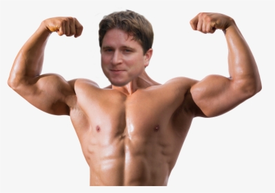 Sticker Kappa Twitch Emoticone Muscle Boybuilder Go - Muscular Man Flexing Png, Transparent Png, Free Download