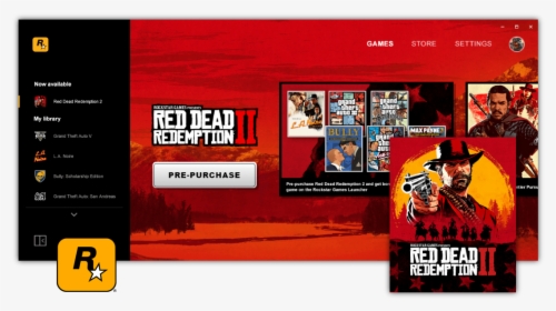 Red Dead Redemption 2 Rockstar Games Launcher, HD Png Download, Free Download