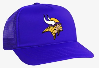 Nfl Vikings Logo Purple Printed Hat , Png Download - Baseball Cap, Transparent Png, Free Download