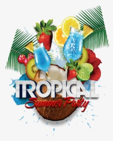 Tropics Clip Art Transprent - Tropical Summer Fruits Png, Transparent Png, Free Download