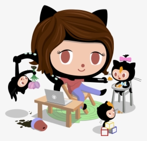 Octocat Girl, HD Png Download, Free Download