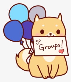 Facebook Groups Dog Cute Art Flat Design Vector Dog - Cartoon, HD Png Download, Free Download