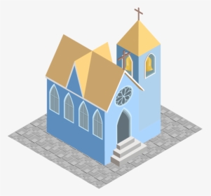 Isometric Church Png, Transparent Png, Free Download