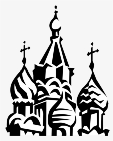 Vector Illustration Of St Basil"s Christian Church - Red Square Russia Vector Png, Transparent Png, Free Download
