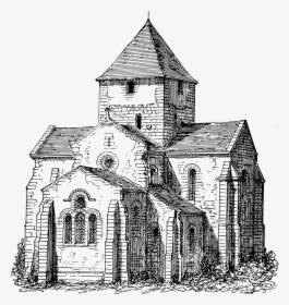 Estate,monochrome Photography,church - Church Sketch Transparent, HD Png Download, Free Download