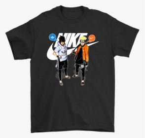 Adidas Sasuke And Nike Naruto Friends Or Enemies Shirts - Naruto Sasuke Nike Adidas Custom Shirts, HD Png Download, Free Download
