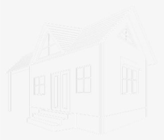 Exterior Outline Of Mighty Small Home - House, HD Png Download, Free Download