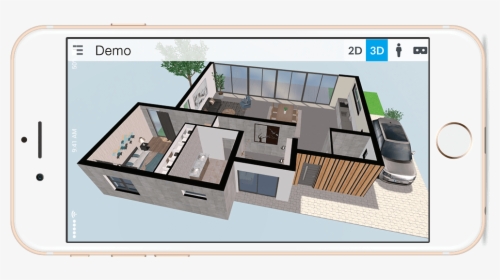 Space Designer 3d Floor Plan On Smartphone - Space Designer, HD Png Download, Free Download