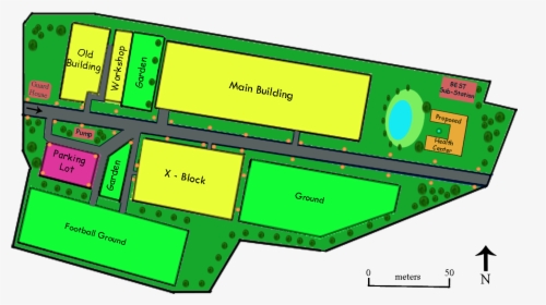 Vit Campus Layout - Vellore Institute Of Technology Campus, HD Png Download, Free Download