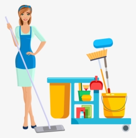 Kristin"s Cleaning Service - Janitress Clipart, HD Png Download, Free Download