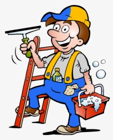 They Are Also Expected To Wash Dishes, Clean Bathrooms - Clipart Window Cleaner, HD Png Download, Free Download