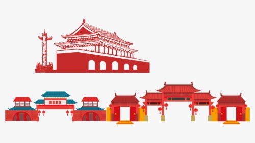Palace Clipart Old House Japanese - China Paifang Png, Transparent Png, Free Download