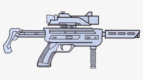 Ok-98 Blaster Carbine - Star Wars Gun Drawing, HD Png Download, Free Download
