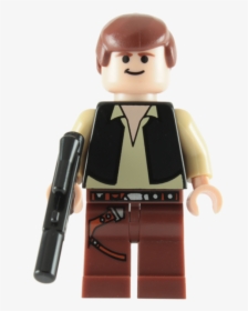 Lego Death Star Han Solo Minifigure With Blaster - Han Solo Figurine Lego, HD Png Download, Free Download