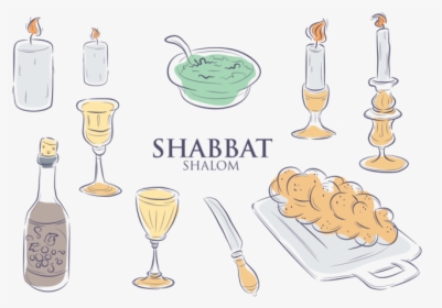 Shabbat Icons Vector - Shabbat Icons, HD Png Download, Free Download