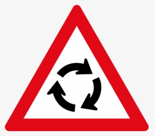 Traffic Circle Sign - Winter Is Around The Corner, HD Png Download, Free Download