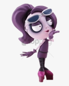 Free Png Download Zomgirl Blowing A Kiss Clipart Png - Zombie Dumb Zombill X Zomgirl, Transparent Png, Free Download