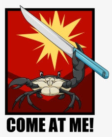 A Crab With A Knife - Crab With Knife Art, HD Png Download, Free Download