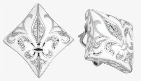 Belle Étoile Joséphine White Earrings - Motif, HD Png Download, Free Download