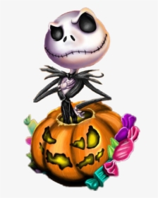 #pumpkin #jack #disney #halloween #colorful #cute #candy - Jack Skellington, HD Png Download, Free Download