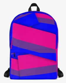 Bisexual Pride Flag Backpack"  Class= - Black Backpack With Planets, HD Png Download, Free Download