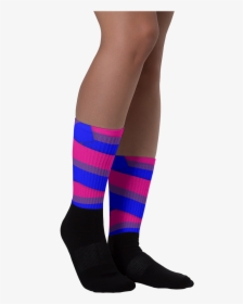Bisexual Pride Flag Socks"  Class= - Sock, HD Png Download, Free Download