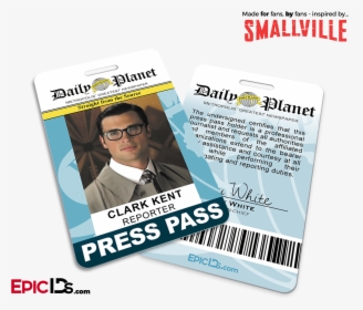 Smallville Tv Series Inspired Daily Planet Press Pass, HD Png Download, Free Download